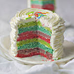 6 Layer Rainbow Creamy cake- 1 Kg