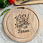 Let's Cook Together Personalised Chopping Board