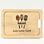 Live Love Cook Personalised Chopping Board