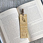 Inspirational Quote Wooden Bookmark