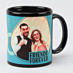 Friends Forever Personalised Black Mug