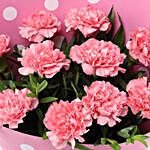Mixed Carnations Polka Dot Bouquet