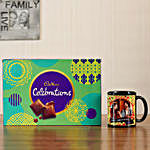 Cadbury Box & Personalised Black Mug