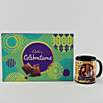 Cadbury Box & Personalised Black Mug