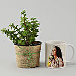 Jade Plant Personalised White Mug