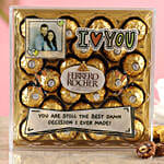 Personalised Love You Ferrero Rocher Box