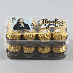 Personalised Thank You Ferrero Rocher Delight Box