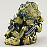 Antique Ganesha Idol With Lucky Bamboo & Almonds