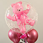 Pink Baby Girl Balloon Bouquet