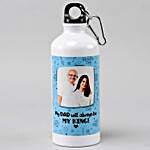 Fathers Day Greetings Personalised Bottle