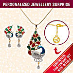 Personalised Silver & Gold Plated Designer Pendant Set