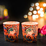 Peacock Admiration Candle Votives