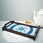 Turkish Blue Wooden Tray