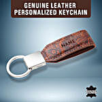 Personalised Brown Key Chain