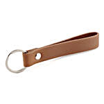 Personalised Leather Tan Key Chain
