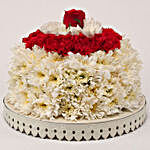 Daisy & Carnations Floral Cake