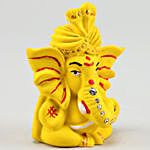Pagdi Wale Ganesha Ji Idol- Matte Yellow