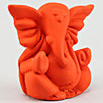 Lucky Ganesha Idol- Orange