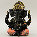 Elegant Black Shine Ganesha Idol