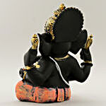 Elegant Black Shine Ganesha Idol