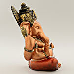 Rich Copper Shine Ganesha Idol With Dhoti