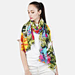 Eclectic Colorful Florals Personalised Scarf