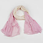 Gorgeous Pink Ombre Chambray Lace Personalised Scarf