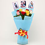 Personalised Mixed Roses Bouquet