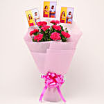 Personalised Pink Carnations Bouquet