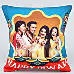Diwali Personalised Designer LED Cushion
