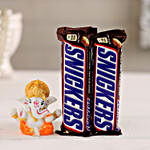 Snickers Chocolate Bars & Ganesha Idol