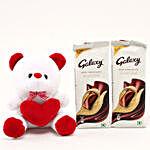 Galaxy Chocolate Bar & Teddy Bear