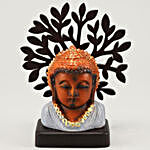 Buddha Taj Idol Under A Tree- Brown