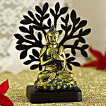 Graceful Namaste Buddha Idol Under A Tree