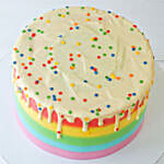Rainbow Drizzle Cream Cake 1 Kg Eggless