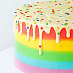 Rainbow Drizzle Cream Cake 1 Kg Eggless
