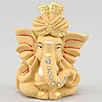 Beige Pagdi Ganesha Idol & Cadbury Combo