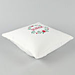 Personalised Embroidered Floral Cushion