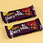 Dairy Milk Fruit N Nut Chocolates & Golden Ganesha Idol