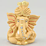 Beige Ganesha Idol & Soan Papdi Combo