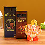 Ganesha Idol & Cadbury Rich Chocolate Combo