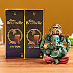 Raja Ganesha Idol & Cadbury Dark Chocolate Combo