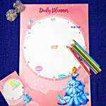 Cinderella Themed Fun DIY Weekly Planner With Stickers & Crayons