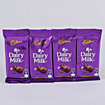 Karwa Chauth Table Top & 4 Dairy Milk Chocolates Combo