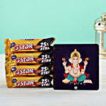 Raja Ganesha Table Top & 4 Cadbury 5 Star Chocolates