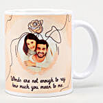 Personalised Karwa Chauth White Mug & Table Top