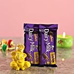 Crackle Chocolates & Yellow Ganesha Idol