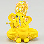 Silk Chocolate & Yellow Ganesha Idol