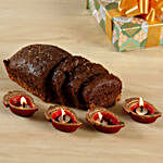 Chocolate Ginger Dry Cake & 4 Diyas