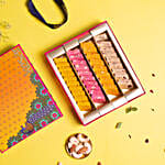Flavoured Kaju Katli in Double Peacock Box 500 gms